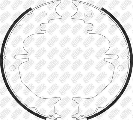 Колодки тормозные TOYOTA Land Cruiser стояночного тормоза (4шт.) NIBK FN0642 NIBK