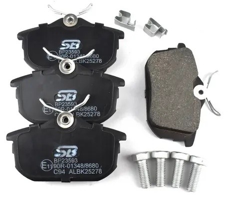 Колодки тормозные задние MITSUBISHI COLT 04/SMART FORFOUR 05/VOLVO S40/V40 BP235 BP23593 SB NAGAMOCHI