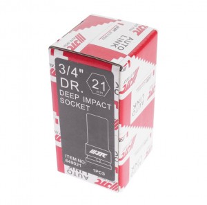 Головка торцевая ударная удлиненная 3/4" 6-гр. 21 мм Изготовлена из высококачест JTC-649021 JTC TOOLS