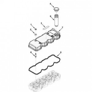Изолятор вибрации крышки клапанов КАМАЗ Камминз ISBe (4899239) (Haffen) 0449 HAFFEN