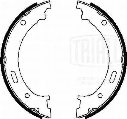 Колодки торм. Jeep Grand Cherokee III (04-) барабан. ст. торм. 205x31 (GF 4634) GF4634 TRIALLI