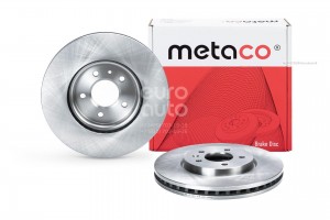 Диск тормозной передний вентилируемый 3050087 METACO