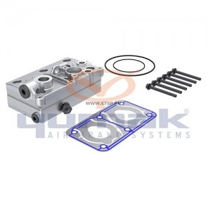 Головка блока компрессора РМК. Крышка циилндра, прокладка, уплотнительные кольца RK.01.175 YUMAK