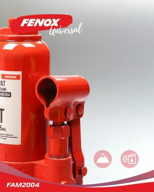домкрат!гидравлический бутылочный, телескопический, 4т\ FAM2004 FENOX