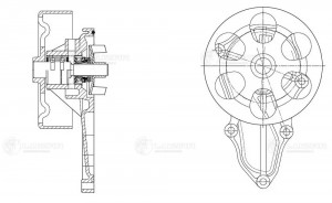 Насос водяной Accord (03-) 2.4i [K24A4]  LWP23241 LWP 23241 LUZAR
