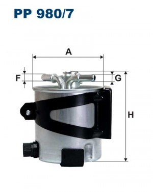 Фильтр топливный PP980/7 PP9807 FILTRON