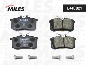 Колодки тормозные задние (без датчика + болты) (Смесь Low-Metallic) AUDI A4/A6/R E410021 MILES