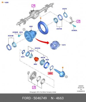 5046749 5046749x ШИМ ВЕД.ШЕСТ. 5 046 749 FORD