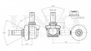 Стойка стабилизатора передняя правая SSP-50046 UNIO