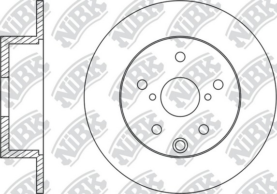 Диск тормозной SUBARU FORESTER 2010 RN1529 RN1529 NIBK