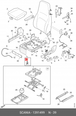 фитинг пластиковый!\Scania 1391499 SCANIA