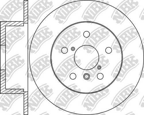 Диск тормозной передний TOYOTA LAND CRUISER 2.4-4.2 75-96 D302мм RN1255 RN1255 NIBK