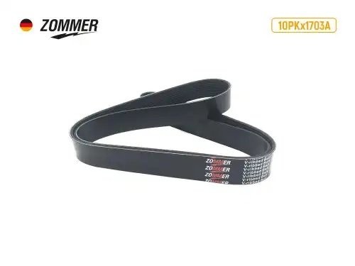 Ремень 1703 (10PK) генератора КАМАЗ дв. Cummins усил. 10PKX1703A ZOMMER