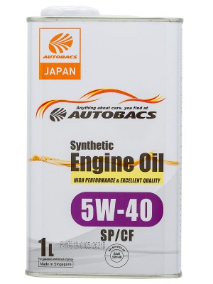 Масло моторное AUTOBACS ENGINE OIL 5W-40 SP/CF 1л A00032431 / A00032431 A00032431 AUTOBACS