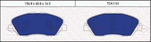 Колодки тормозные дисковые передние HYUNDAI Santa Fe 06-SSANYONG Actyon 11-KIA C TCA1161 TATSUMI