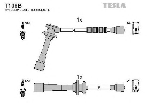к-кт проводов!\ KIA Sportage 2.0 16V 94> T108B TESLA