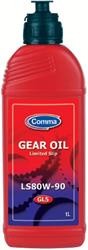 COMMA 80W90 LS GEAR OIL (1L) масло трансм!API GL-5 LS, Mitsubishi part no: 81496 LS80W901L COMMA