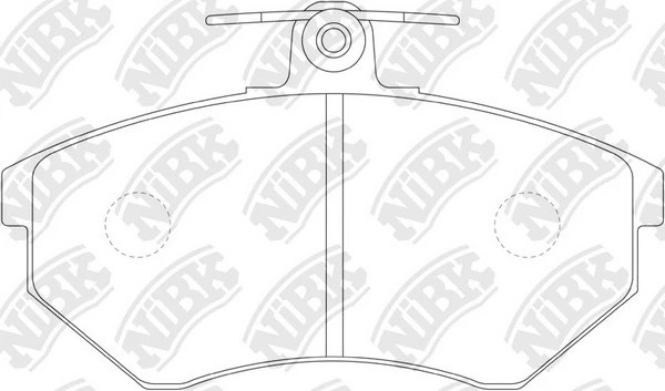 Колодки тормозные VW Passat B5 AUDI A4 передние (4шт.) NIBK PN0018 NIBK