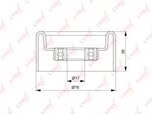 Ролик приводного ремня TOYOTA Land Cruiser (09-) натяжителя LYNX PB-5127 LYNXAUTO