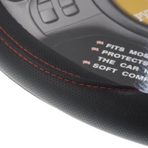 Оплетка руля (L) 39-41см черно-красная MISTAR MIS17STW13BKL MISTAR