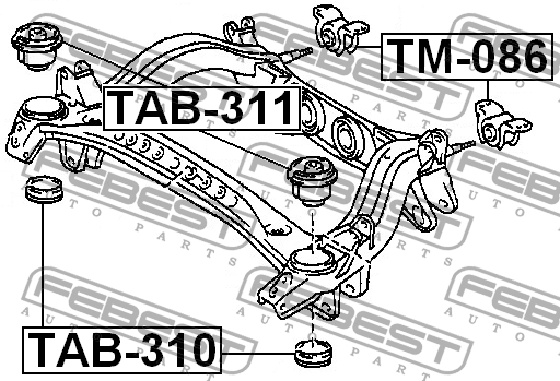 TOYOTA MARK 2 (X10#) (1996-2000) TM-086 FEBEST