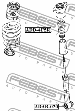 Сайлентблок задн амортизатора AUDI A6 (4F2) 2004-2011 ADAB-020 ADAB-020 FEBEST