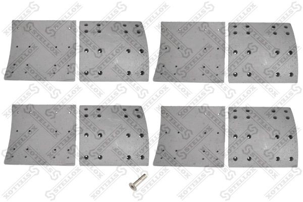 накладки торм.с ЗАКЛЕПК.STD!УВЕЛИЧЕН РЕСУРС 19557 21.4-12.9(419x203)(5x15 128)\F 85-01028-SX STELLOX