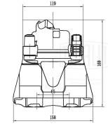 Суппорт торм. Skoda Octavia (96-)/VW Golf IV (97-) перед. лев. d=54мм (CF 052209 CF052209 TRIALLI
