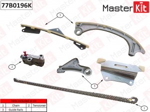 Комплект цепи ГРМ HONDA Accord X 2.4 K24W5 2015 - 77B0196K 77B0196K MASTER KIT