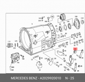 Сальник 2029920010 A 202 992 00 10 MERCEDES BENZ
