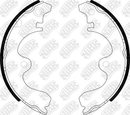 Колодки тормозные барабанные TOYOTA PASEO/STARLET 1.0-1.5 89-99  FN2321 FN2321 NIBK