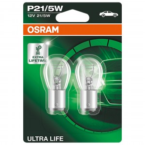 Лампа 12V P21/5W BAY15d блистер (2шт.) Ultra Life OSRAM 7528ULT-02B OSRAM