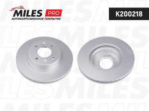 Диск тормозной (серия PRO с антикоррозионным покрытием) HYUNDAI GETZ 1.1-1.6 02- K200218 MILES