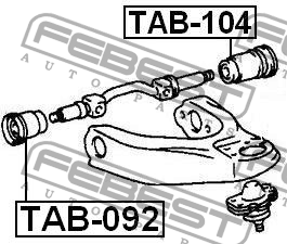 Сайлентблок переднего верхнего рычага TAB-092 FEBEST