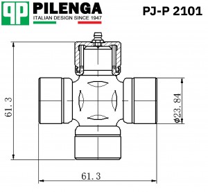 Крестовина ВАЗ-2101-2107 вала карданного PILENGA PJP2101 PILENGA