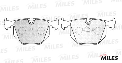 Колодки тормозные задние (без датчика) (Смесь Semi-Metallic) (BMW X5 (E70), X6 ( E110107 MILES