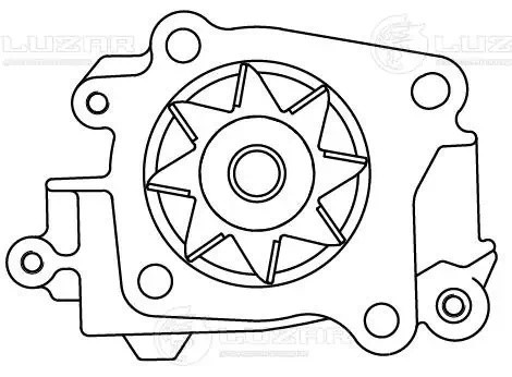 Насос водяной для а/м Mitsubishi Carisma (95-) 1.6i/1.8i [4G92/4G93] (LWP 1102) LWP 1102 LUZAR