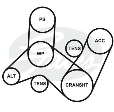 Ремень поликлиновой 4-PK-978 GATES