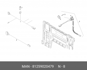 Реле Контрольный прибор 81259020479 MAN