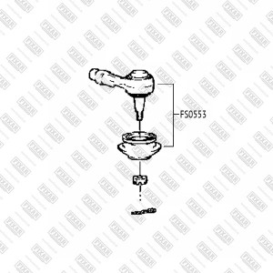 Наконечник рулевой тяги левый/правый HYUNDAI Accent/Getz/Elantra 99- FS0553 FS0553 FIXAR