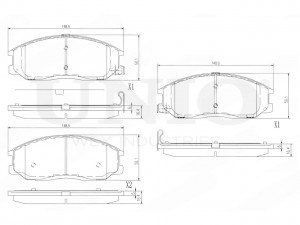 Колодки тормозные диск. передние BRP-20248 UNIO