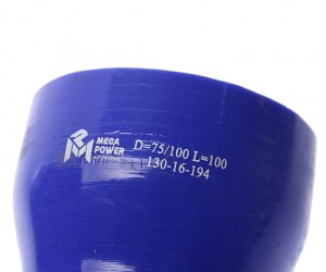 Патрубок с переходом силикон (L=100мм,d=75/100) MEGAPOWER 130-16-194 MEGA POWER