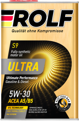 Масло моторное ROLF Ultra A5/B5 5W30 синт.4л 323147 ROLF