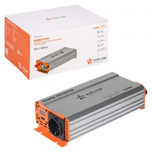 Преобразователь напряжения (инвертор) 12-220V 500Вт AIRLINE API-600-05 AIRLINE