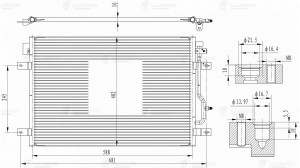 Радиатор кондиционера AUDI A4 (01-09) LUZAR LRAC 1809 LUZAR