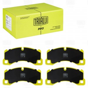 Колодки тормозные дисковые передние с 2-я датчиками, керамические PRO PF1607CR TRIALLI