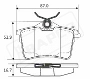 Колодки тормозные BP0400 BP0400 BAPCO