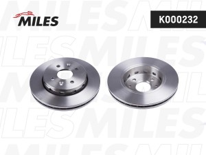 Диск тормозной передний D262мм. KIA SPECTRA ИЖ 00- /SHUMA 01-04 (TRW DF7178) K00 K000232 MILES