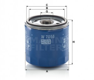 Фильтр масляный W7056 W7056 MANN FILTER
