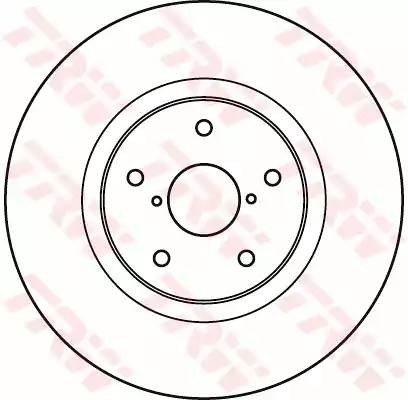 Диск тормозной передний SUBARU TRIBECA (B9) DF4930S DF4930S TRW